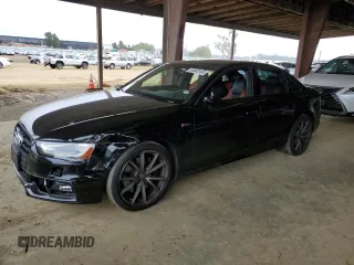 2016 Audi S4 Premium Plus with VIN WAUBGAFL6GA005362, listed as a Copart auction lot 85943104 with 90,910 mi miles and Salvage Title. Bid and sale history available at carsss.com. Image 1.