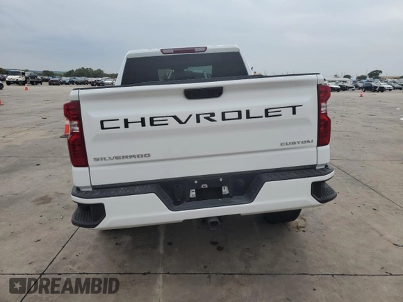 2024 Chevrolet Silverado 1500 Custom with VIN 3GCPABEK4RG267443, listed as a Copart auction lot 70267084 with 11,304 mi miles and Salvage Title. Bid and sale history available at DreamBid. Image 6.