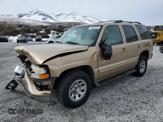 2001 Chevrolet Tahoe LT with VIN 1GNEK13T01J197167, listed as a Copart auction lot 45589865 with 216,391 mi miles and Salvage Title. Bid and sale history available at carsss.com. Image 1.