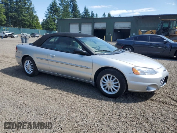 2002 Chrysler Sebring LXi with VIN 1C3EL55R92N296938, listed as a Copart auction lot 59391005 with 41,634 mi miles and Clean title. Bid and sale history available at DreamBid. Image 4.