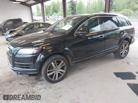2015 Audi Q7 Premium Plus with VIN WA1LGAFE2FD020974, listed as a IAAI auction lot 42053103 with 107,013 mi miles and . Bid and sale history available at DreamBid. Image 17.