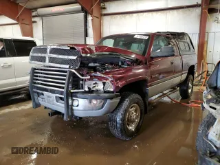 2001 Dodge Ram 2500 with VIN 1B7KF23721J208002, listed as a Copart auction lot 47363155 with 87,315 mi miles and Salvage Title. Bid and sale history available at carsss.com. Image 1.