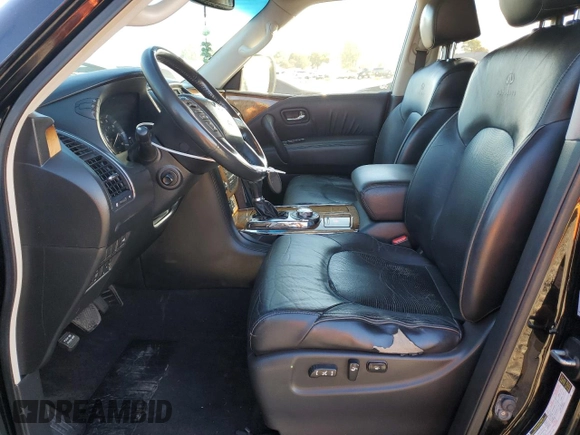 2011 Infiniti QX56 8-passenger with VIN JN8AZ2NC0B9301783, listed as a Copart auction lot 76326614 with 111,861 mi miles and Clean Title. Bid and sale history available at carsss.com. Image 7.