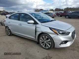 2021 Hyundai Accent Limited with VIN 3KPC34A64ME145005, listed as a Copart auction lot 85320034 with 43,701 mi miles and Salvage Title. Bid and sale history available at carsss.com. Image 4.