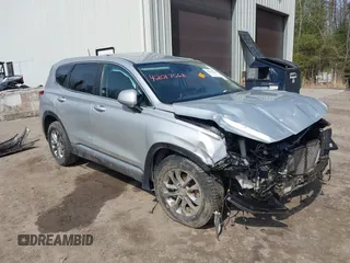 2019 Hyundai Santa Fe SE z VIN 5NMS2CAD5KH115511, wystawiony jako IAAI lot #42017668 z przebiegiem 91 584 mil mil oraz . Historia ofert i sprzedaży dostępna na DreamBid. Obrazek 1.