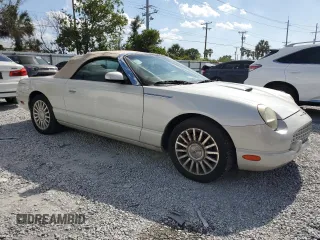 2005 Ford Thunderbird 50th Anniversary with VIN 1FAHP69A55Y107329, listed as a Copart auction lot 54962955 with 69,875 mi miles and Clean Title. Bid and sale history available at DreamBid. Image 4.