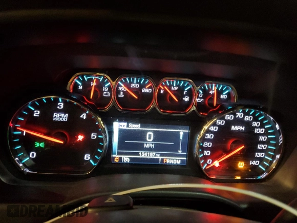 2014 Chevrolet Silverado 1500 LT with VIN 3GCUKREC2EG542738, listed as a Copart auction lot 48954945 with 134,197 mi miles and Salvage Title. Bid and sale history available at DreamBid. Image 9.