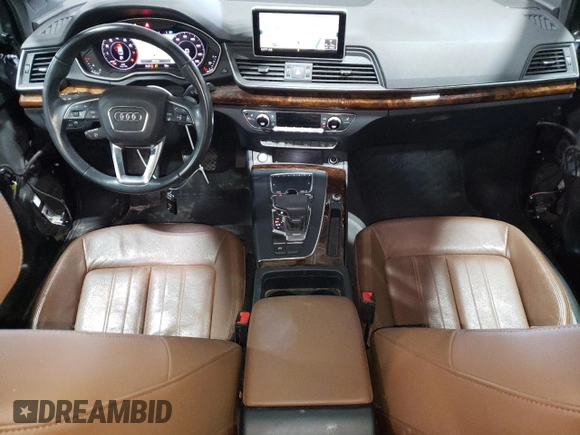 2018 Audi Q5 Premium Plus with VIN WA1BNAFY6J2064914, listed as a Copart auction lot 53778665 with 92,301 mi miles and Salvage Title. Bid and sale history available at carsss.com. Image 8.
