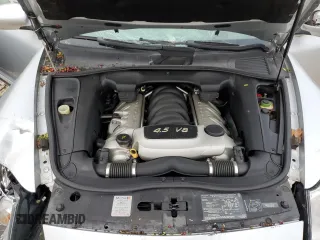 2004 Porsche Cayenne S with VIN WP1AB29P84LA66793, listed as a Copart auction lot 43634485 with 0 mi miles and Salvage Title. Bid and sale history available at carsss.com. Image 12.