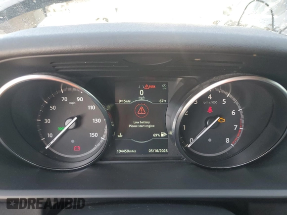 2020 Land Rover Discovery SE with VIN SALRG2RV3L2423718, listed as a Copart auction lot 57251085 with 104,450 mi miles and Clean Title. Bid and sale history available at DreamBid. Image 9.