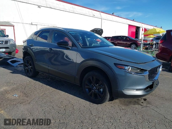 2024 Mazda CX-30 2.5 S Carbon Edition with VIN 3MVDMBCM2RM621362, listed as a IAAI auction lot 41265643 with 4,095 mi miles. Bid and sale history available at carsss.com. Image 1.