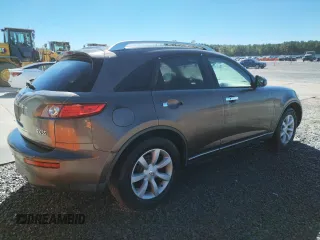 2004 Infiniti FX35 with VIN JNRAS08W74X201463, listed as a Copart auction lot 72980774 with 282,234 mi miles and Salvage Title. Bid and sale history available at carsss.com. Image 3.