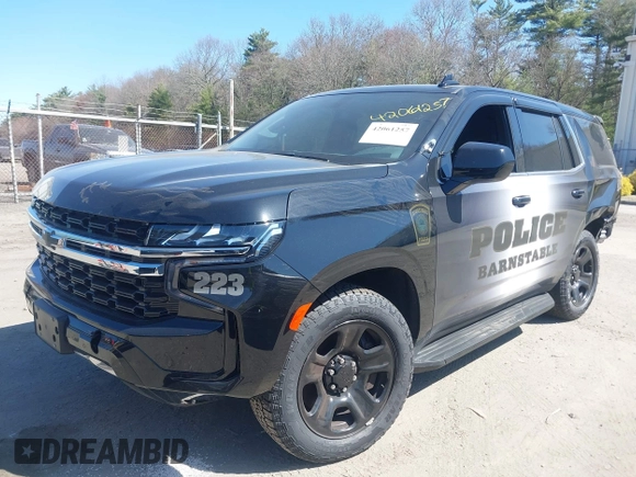 2023 Chevrolet Tahoe Commercial with VIN 1GNSKLED3PR430313, listed as a IAAI auction lot 42061257 with 22,824 mi miles and . Bid and sale history available at DreamBid. Image 17.