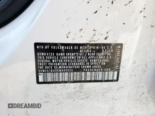 2019 Volkswagen Jetta S with VIN 3VWC57BUXKM005033, listed as a Copart auction lot 57458485 with 88,454 mi miles and Salvage title. Bid and sale history available at DreamBid. Image 12.
