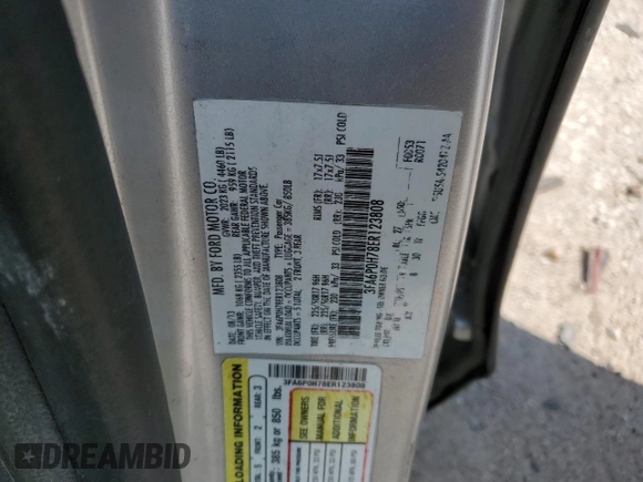 2014 Ford Fusion SE with VIN 3FA6P0H78ER123808, listed as a Copart auction lot 61787094 with 257,212 mi miles and Non Repairable. Bid and sale history available at DreamBid. Image 12.