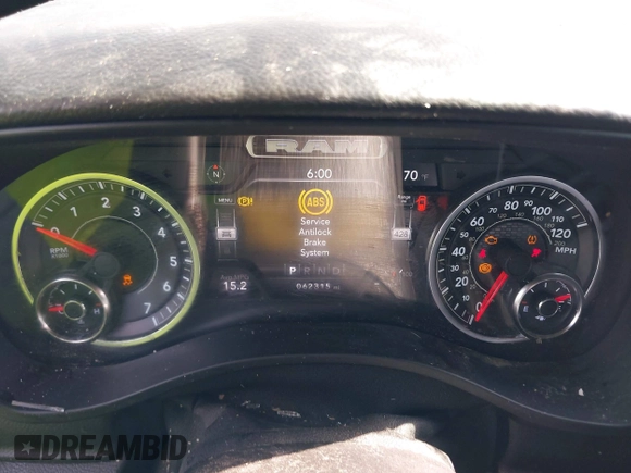 2021 Ram 1500 Big Horn with VIN 1C6SRFFT4MN808354, listed as a IAAI auction lot 42188407 with 62,315 mi miles and . Bid and sale history available at DreamBid. Image 7.