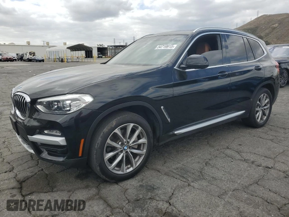 2019 BMW X3 sDrive30i with VIN 5UXTR7C51KLR52430, listed as a Copart auction lot 54719915 with 73,735 mi miles and Clean Title. Bid and sale history available at DreamBid. Image 1.