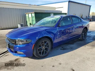 2022 Dodge Charger SXT with VIN 2C3CDXBGXNH189350, listed as a Copart auction lot 50158715 with 17,037 mi miles and Salvage Title. Bid and sale history available at DreamBid. Image 1.