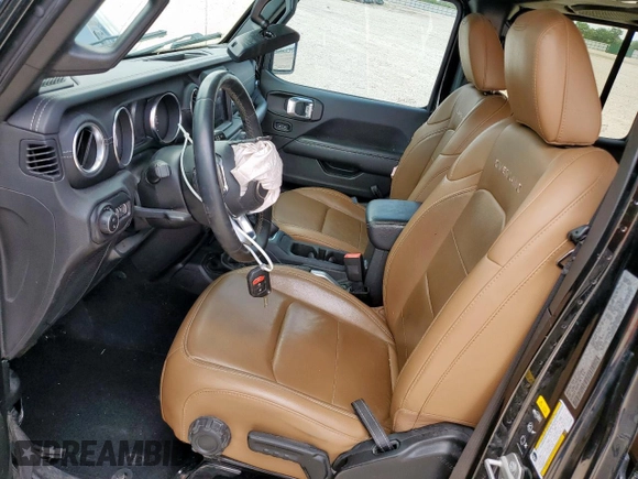 2020 Jeep Gladiator Overland with VIN 1C6HJTFG9LL217966, listed as a Copart auction lot 59424545 with 61,407 mi miles and Salvage title. Bid and sale history available at DreamBid. Image 7.