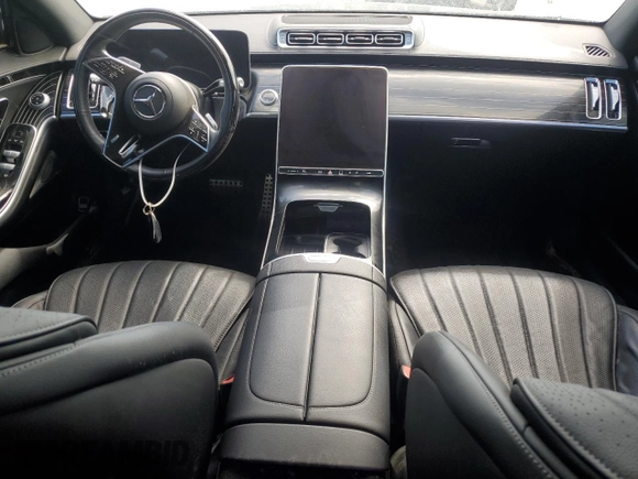 2023 Mercedes-Benz S-Class S 500 with VIN W1K6G6DB6PA176548, listed as a Copart auction lot 78199574 with 0 mi miles and Non Repairable. Bid and sale history available at carsss.com. Image 8.