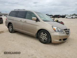 2007 Honda Odyssey EX-L with VIN 5FNRL38617B439728, listed as a Copart auction lot 53619595 with 116,735 mi miles and Salvage Title. Bid and sale history available at carsss.com. Image 4.