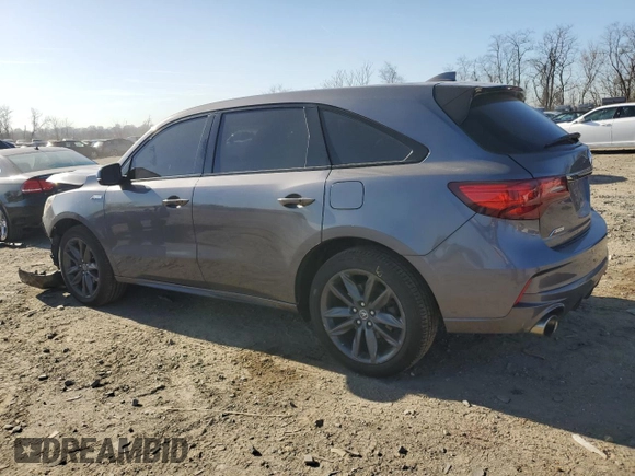 2019 Acura MDX Technology with VIN 5J8YD4H00KL016897, listed as a Copart auction lot 49585635 with 77,427 mi miles and Salvage title. Bid and sale history available at DreamBid. Image 2.