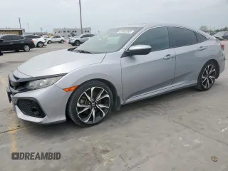 2017 Honda Civic Sedan Si with VIN 2HGFC1E51HH705216, listed as a Copart auction lot 53082385 with 77,093 mi miles and Salvage Title. Bid and sale history available at carsss.com. Image 1.