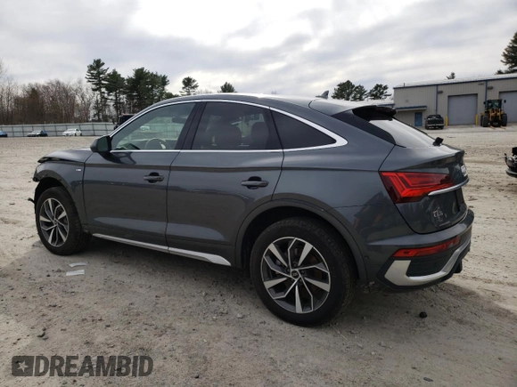 2023 Audi Q5 Sportback S line Prestige with VIN WA16AAFY9P2183305, listed as a Copart auction lot 49780375 with 18,139 mi miles and Salvage title. Bid and sale history available at DreamBid. Image 2.