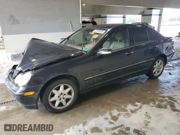 2003 Mercedes-Benz C 240 with VIN WDBRF61J73A521486, listed as a Copart auction lot 63702025 with Not provided miles and Salvage title. Bid and sale history available at DreamBid. Image 1.