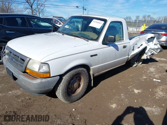 2000 Ford Ranger XL with VIN 1FTYR10V7YPA13552, listed as a IAAI auction lot 41344663 with 139,724 mi miles. Bid and sale history available at carsss.com. Image 18.