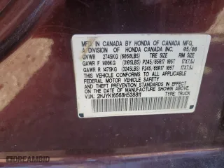 2008 Honda Ridgeline RTL with VIN 2HJYK16568H538811, listed as a Copart auction lot 65467294 with 270,974 mi miles and Salvage Title. Bid and sale history available at carsss.com. Image 14.