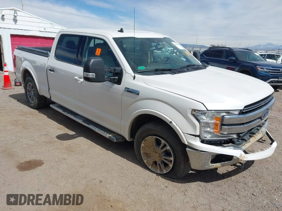 2019 Ford F-150 XL with VIN 1FTFW1E47KFA80486, listed as a IAAI auction lot 41824508 with 60,537 mi miles. Bid and sale history available at carsss.com. Image 1.