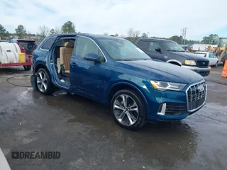 2022 Audi Q7 Premium Plus with VIN WA1LXBF70ND019179, listed as a IAAI auction lot 41825747 with 29,097 mi miles and . Bid and sale history available at DreamBid. Image 1.
