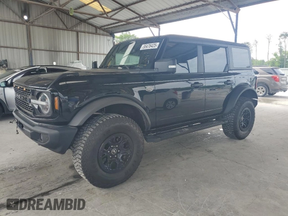 2022 Ford Bronco with VIN 1FMEE5DP5NLB41837, listed as a Copart auction lot 55476425 with 24,012 mi miles and Salvage title. Bid and sale history available at DreamBid. Image 1.