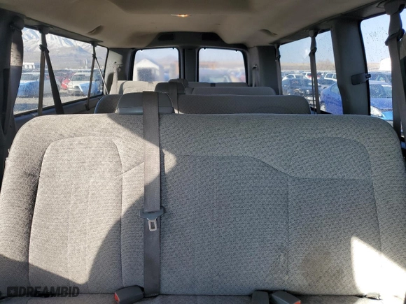 2013 Chevrolet Express Passenger LT with VIN 1GAZG1FG3D1170584, listed as a Copart auction lot 42455225 with 125,611 mi miles and Salvage Title. Bid and sale history available at carsss.com. Image 10.