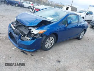2012 Honda Civic Cpe LX with VIN 2HGFG3B53CH548740, listed as a IAAI auction lot 42039835 with 175,246 mi miles. Bid and sale history available at carsss.com. Image 2.