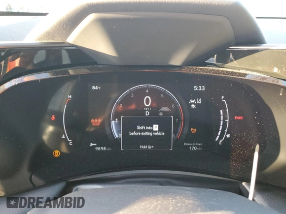 2025 Lexus NX with VIN JTJHGCEZ5S2023396, listed as a Copart auction lot 45227845 with 9,898 mi miles and Salvage Title. Bid and sale history available at carsss.com. Image 9.