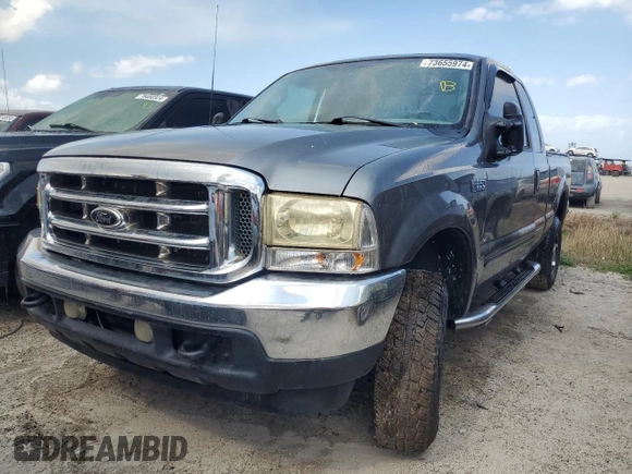 2003 Ford Super Duty F-250 XL with VIN 1FTNX21L03ED57630, listed as a Copart auction lot 73655974 with Not Provided miles and Non Repairable. Bid and sale history available at carsss.com. Image 1.