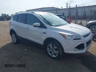 2014 Ford Escape Titanium with VIN 1FMCU9JXXEUC18993, listed as a IAAI auction lot 41802872 with 124,995 mi miles. Bid and sale history available at carsss.com. Image 1.