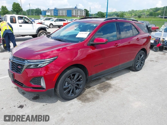 2022 Chevrolet Equinox RS with VIN 3GNAXWEV9NS181906, listed as a IAAI auction lot 42257280 with 44,492 mi miles and . Bid and sale history available at DreamBid. Image 18.