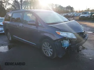 2017 Toyota Sienna XLE with VIN 5TDDZ3DC3HS171329, listed as a IAAI auction lot 41136030 with 115,990 mi miles and . Bid and sale history available at carsss.com. Image 1.