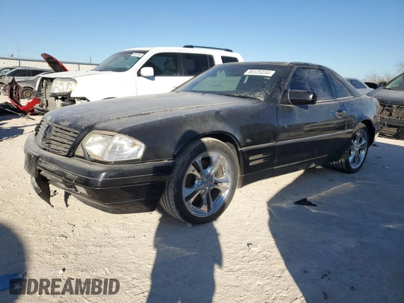1998 Mercedes-Benz SL-Class with VIN WDBFA67FXWF163330, listed as a Copart auction lot 86125234 with 119,191 mi miles and Clean Title. Bid and sale history available at carsss.com. Image 1.