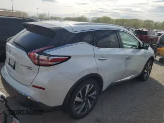 2016 Nissan Murano S with VIN 5N1AZ2MH6GN121985, listed as a Copart auction lot 49558604 with 144,830 mi miles and Salvage Title. Bid and sale history available at carsss.com. Image 3.