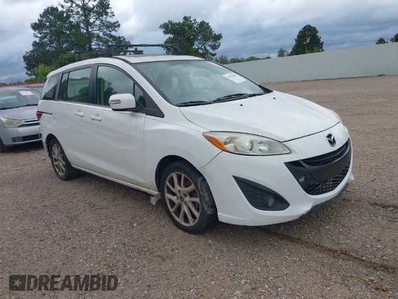 2014 Mazda 5 Touring with VIN JM1CW2CLXE0171407, listed as a IAAI auction lot 41902688 with 106,957 mi miles. Bid and sale history available at carsss.com. Image 1.