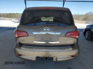 2016 Infiniti QX80 with VIN JN8AZ2NF0G9610963, listed as a Copart auction lot 47184895 with 183,836 mi miles and Salvage title. Bid and sale history available at DreamBid. Image 6.