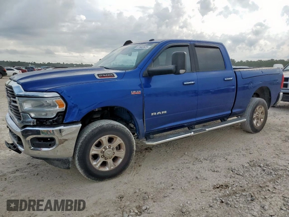2020 Ram 2500 Big Horn с VIN 3C6UR5DJ9KG645260, выставлен на аукционе Copart как лот 61602825 с пробегом 44 409 миль миль и Списание • Salvage title. История ставок и продаж доступна на DreamBid. Изображение 1.