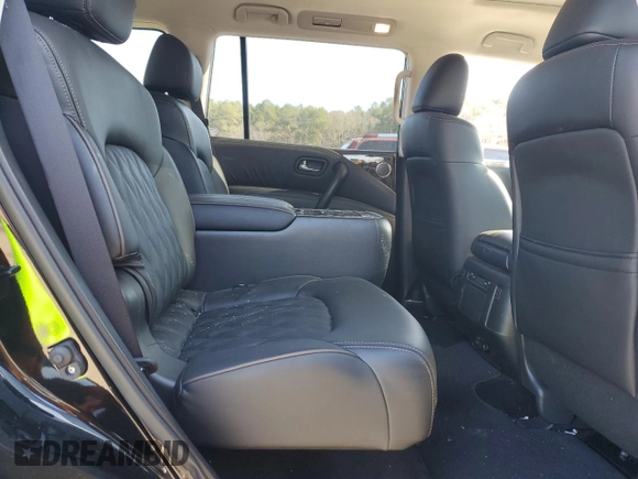 2024 Nissan Armada Platinum with VIN JN8AY2DB9R9853224, listed as a Copart auction lot 43420655 with 17,707 mi miles and Salvage Title. Bid and sale history available at carsss.com. Image 11.