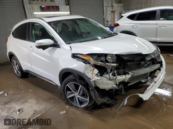 2022 Honda HR-V EX with VIN 3CZRU6H59NM729336, listed as a Copart auction lot 89129425 with Not Provided miles and Salvage Title. Bid and sale history available at carsss.com. Image 4.