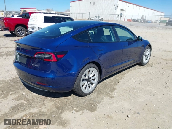 2021 Tesla Model 3 Long Range with VIN 5YJ3E1EB3MF031457, listed as a IAAI auction lot 41630758 with 71,113 mi miles and . Bid and sale history available at carsss.com. Image 4.