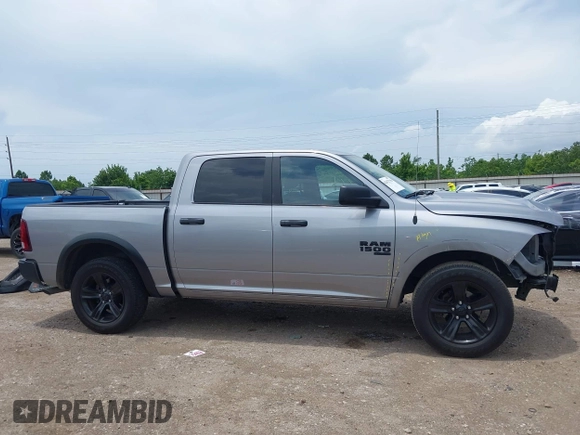 2024 Ram 1500 Warlock with VIN 1C6RR6LG2RS127561, listed as a IAAI auction lot 42472798 with 52,902 mi miles and . Bid and sale history available at DreamBid. Image 14.